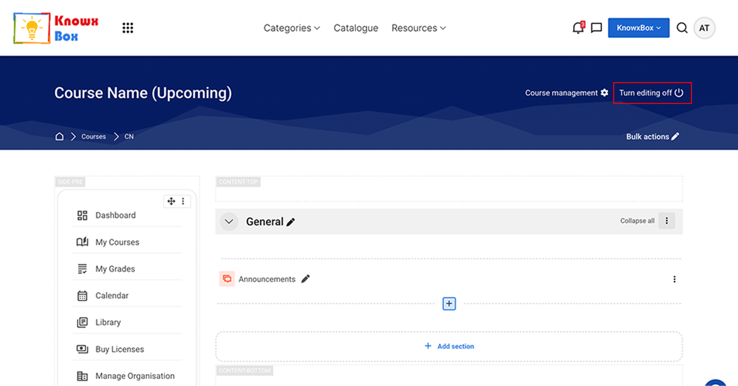 Course Creation on KnowxBox: User Manual | Create a Blank Course | DPDE